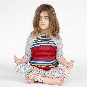 Girl pattern relax sitting Photo