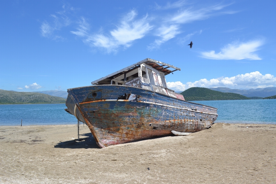 Mar céu barco enviar