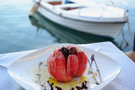 Landscape sea seaside dish Photo