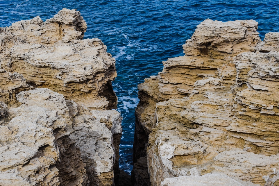 Sea coast water rock