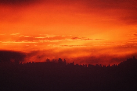 Landscape horizon light glowing Photo