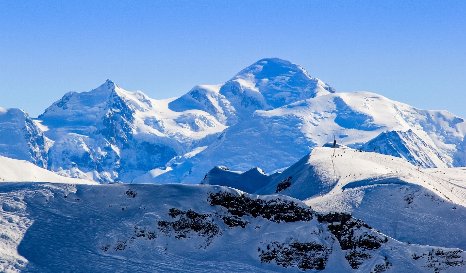 Landscape nature mountain snow