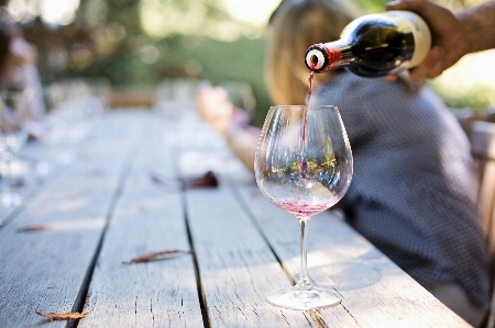 Foto Acqua vino bicchiere celebrazione