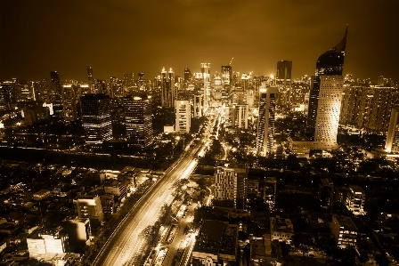 Foto Céu horizonte noite prédio