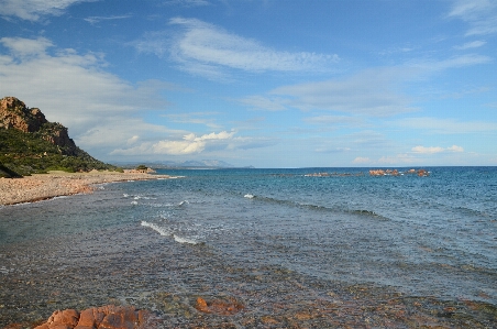 Foto Pantai lanskap laut pesisir