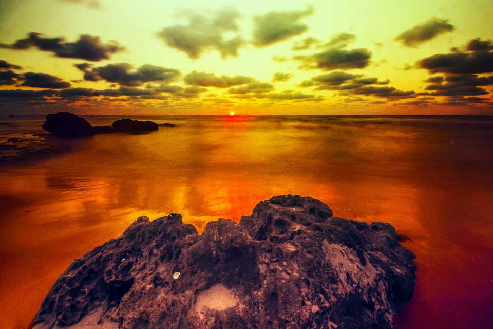 Beach landscape sea coast