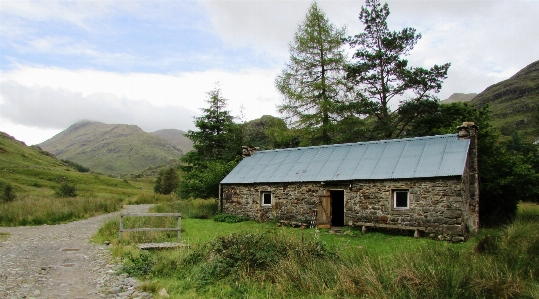 Mountain farm barn valley Photo