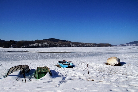 Sea mountain snow winter Photo