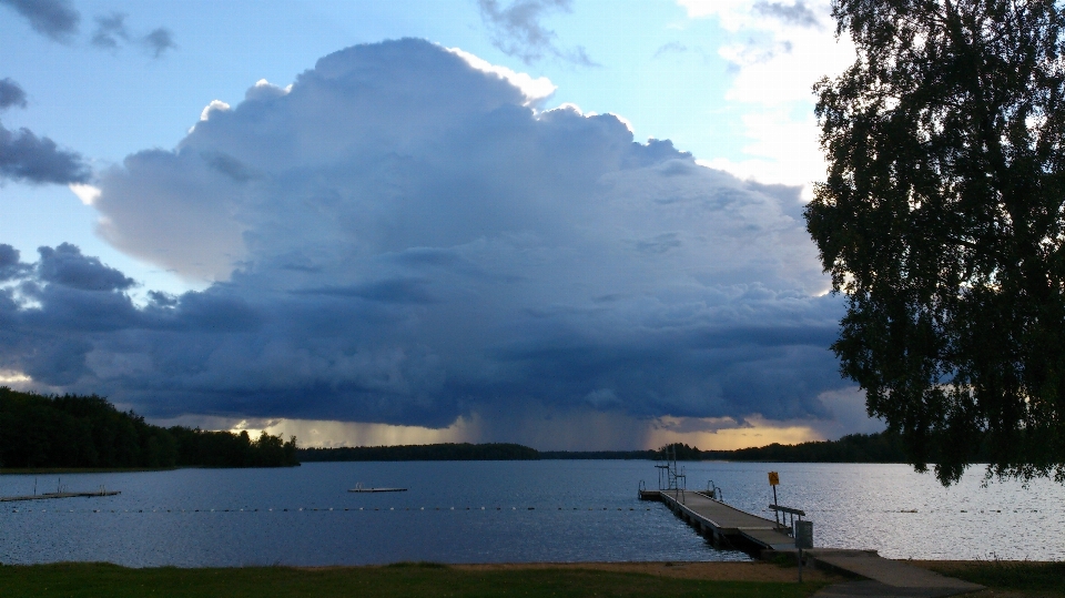 Landschaft meer natur wolke