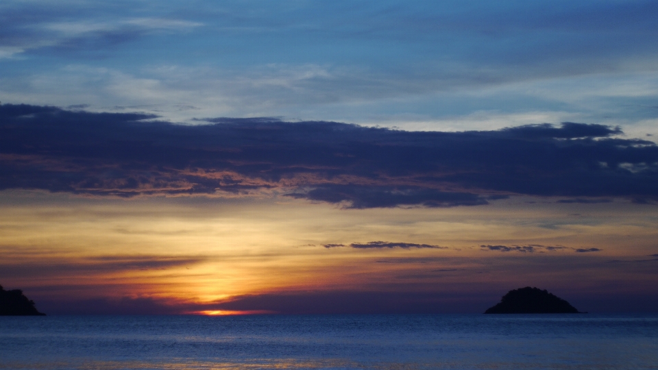 Beach landscape sea coast