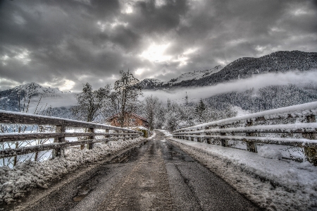 Landscape mountain snow cold Photo