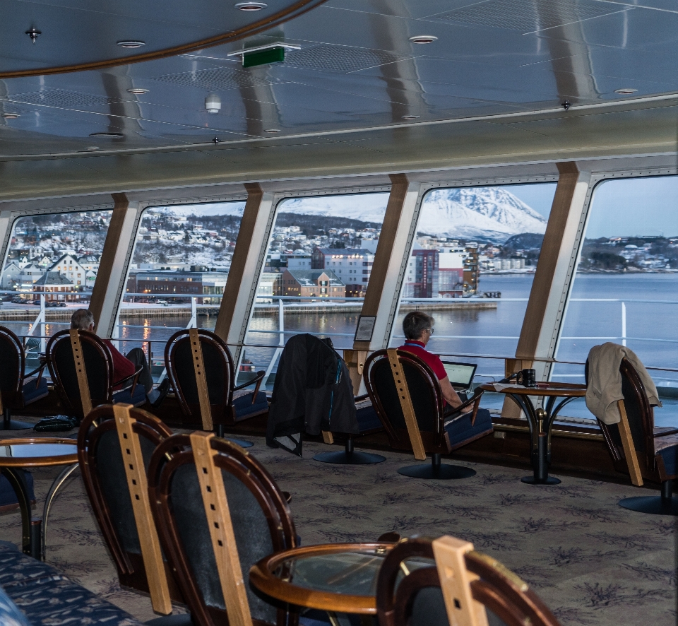 Landscape boat view ship