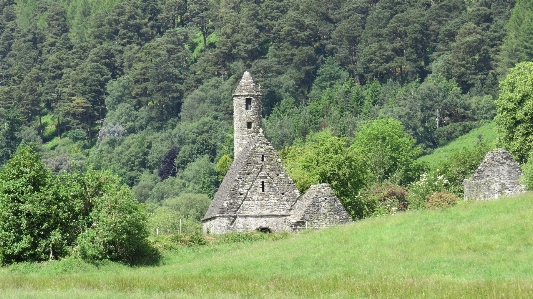 Mountain valley idyllic green Photo