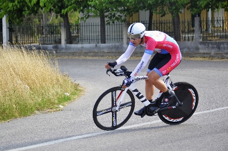 Man road sport bicycle Photo