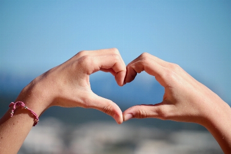 Hand love heart finger Photo