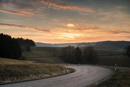 Landscape forest horizon mountain Photo