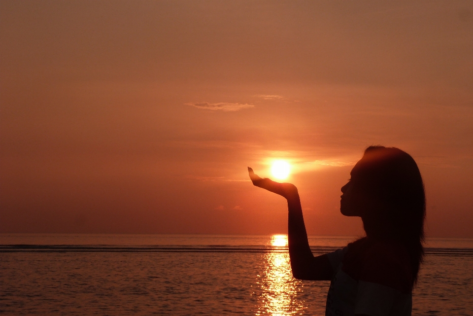 Meer ozean horizont silhouette