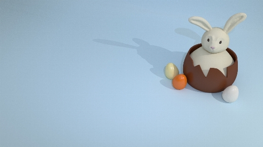 Toy rabbit illustration easter Photo