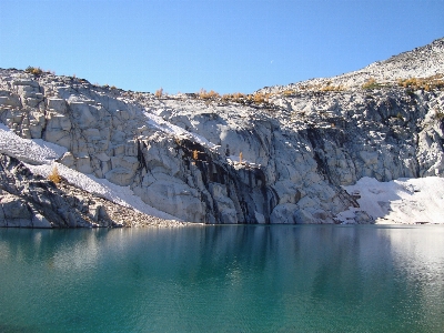 Mountain snow hiking lake Photo