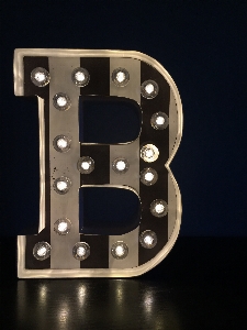 Letter typography metal modern Photo