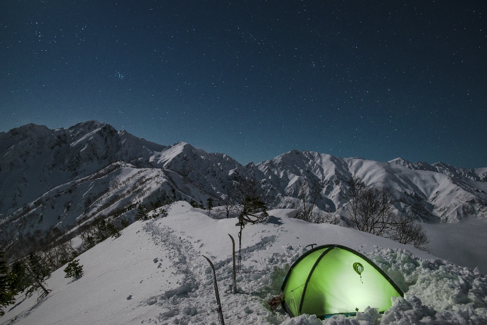 Mountain snow range weather