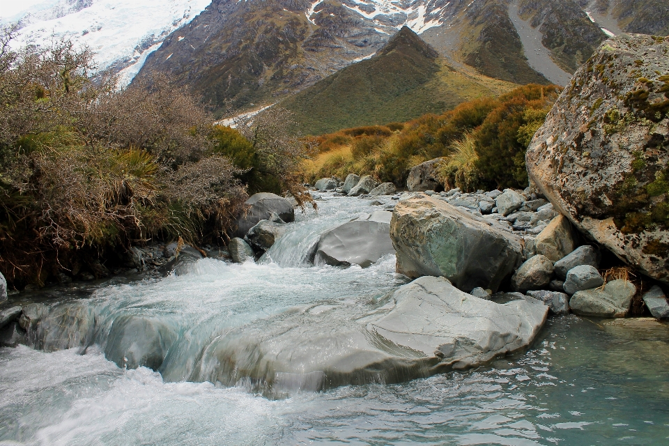 Paysage eau rock cascade