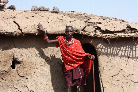 Foto Rakyat petualangan bepergian afrika