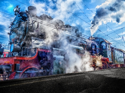 Foto Kereta api steam tua