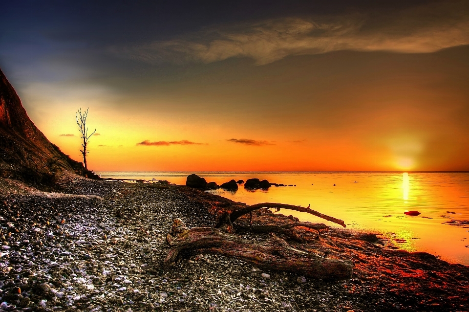 Beach landscape sea coast