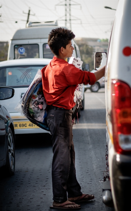 Man working person road