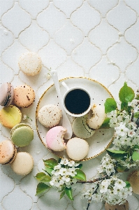 Foto Chá flor comida francês