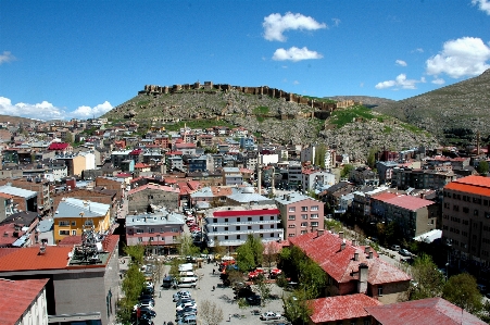 Foto Cidade cadeia de montanhas
 paisagem urbana férias