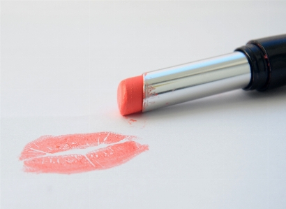 Woman red kiss lip Photo