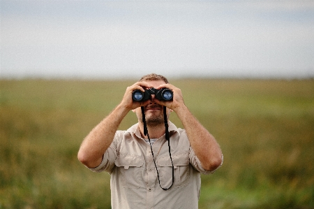 Man landscape grass person Photo