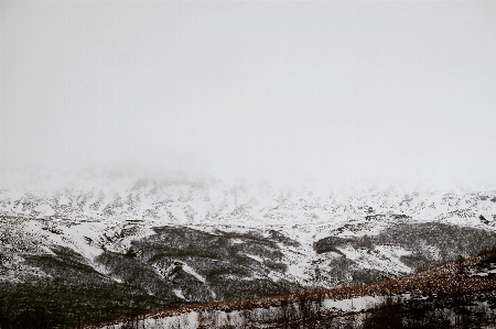 山 雪 冬 黒と白
 写真