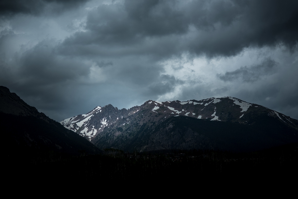 Natureza montanha neve nuvem