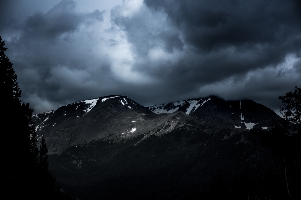 Natur berg schnee wolke