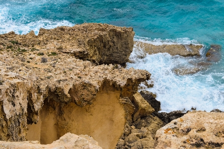 Foto Pantai lanskap laut pesisir