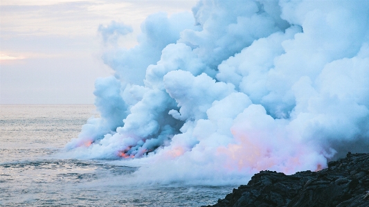 Sea water ocean cloud Photo