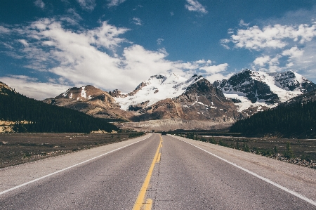 Mountain cloud road highway Photo