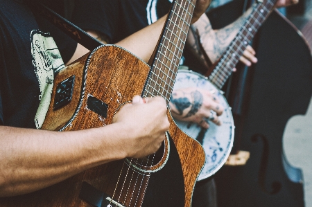 Person music guitar acoustic Photo