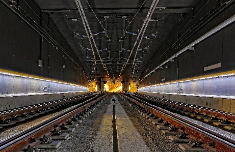 Track perspective rail train Photo