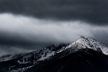 Foto Natureza montanha neve nuvem