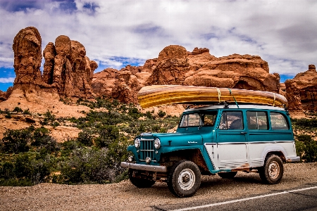 Landscape car adventure jeep Photo