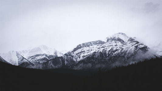 自然 rock 山 雪 写真