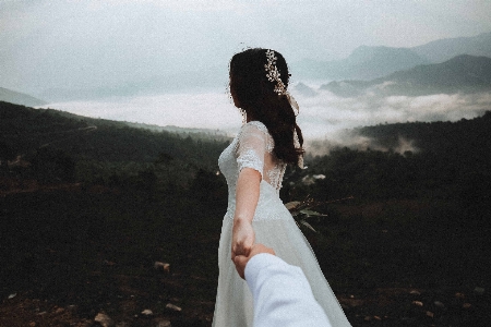 Foto Mujer fotografía romance vestido de novia
