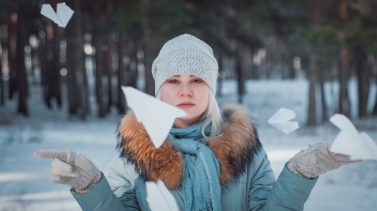 Man person snow winter Photo