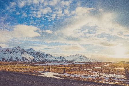 Landscape horizon mountain snow Photo