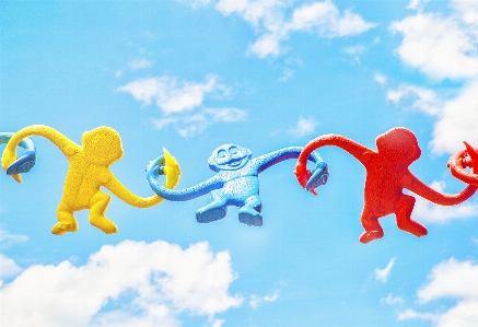 Cloud sky colourful toy Photo