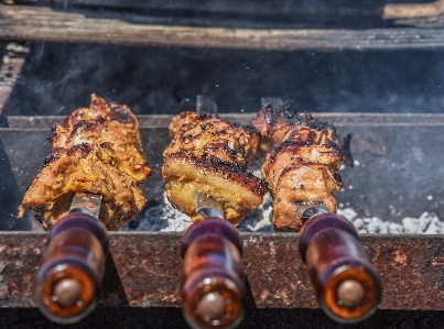 Outdoor roast dish meal Photo